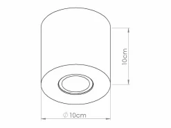 Sollux Lighting Lámpara de techo Orbis industrial de concreto - 1 fuentes luminosas - L.10 x A.10 cm - oliva Verde Clearance