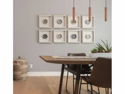 Lámpara Suspendida|Lámpara de techo TANIA estilo moderno - Alt. 33 cm - GU10 50W - base ø8 cm- acero y cobre- IP20