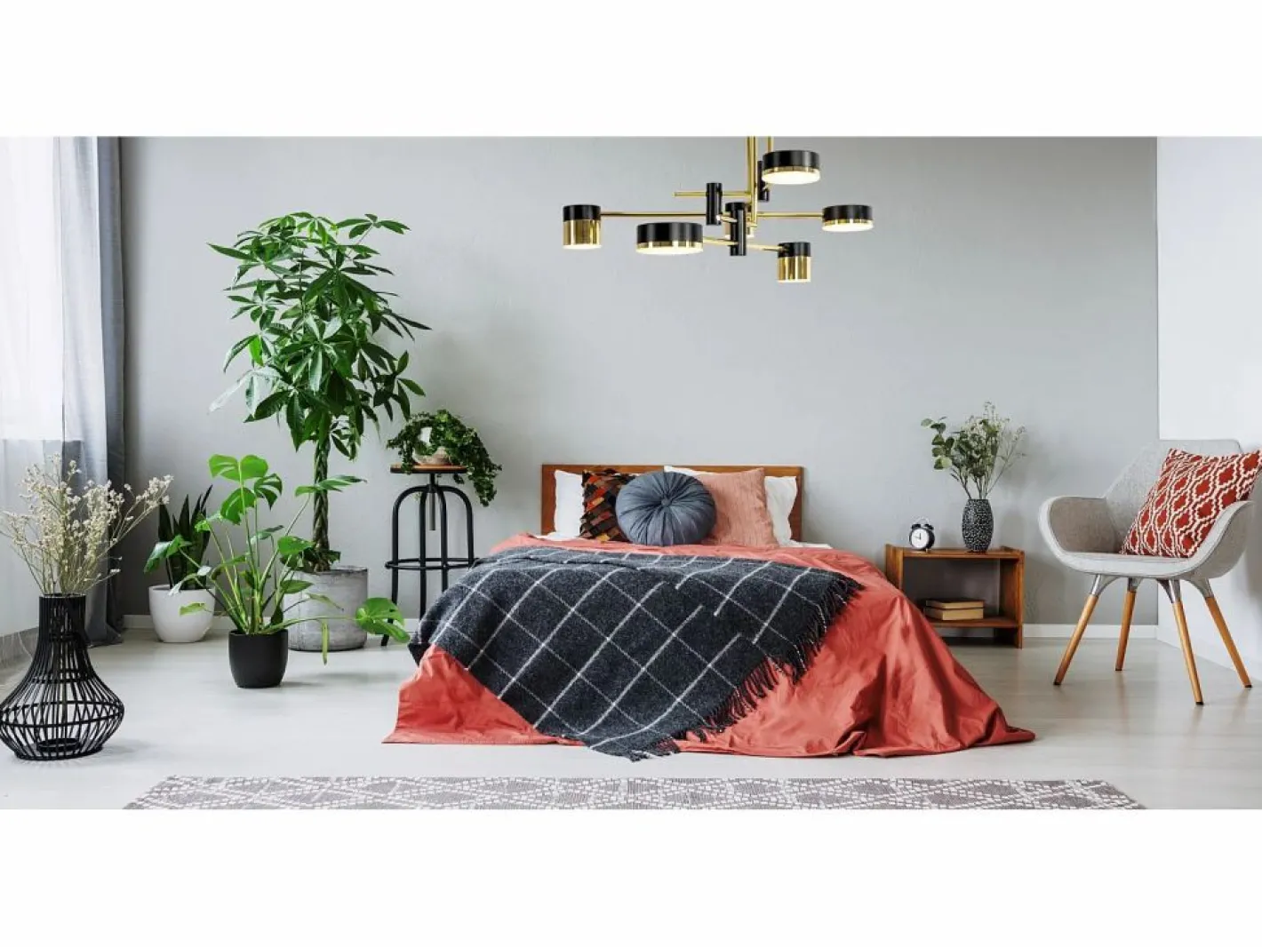 Plafón|Lámpara De Techo Toolight App1002-6C Black