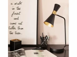 Ledkia Lámpara Flexo Escritorio de Metal Jigger Negro Clearance