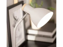 Ledkia Lámpara Flexo Escritorio Metal Luxo Blanco Outlet