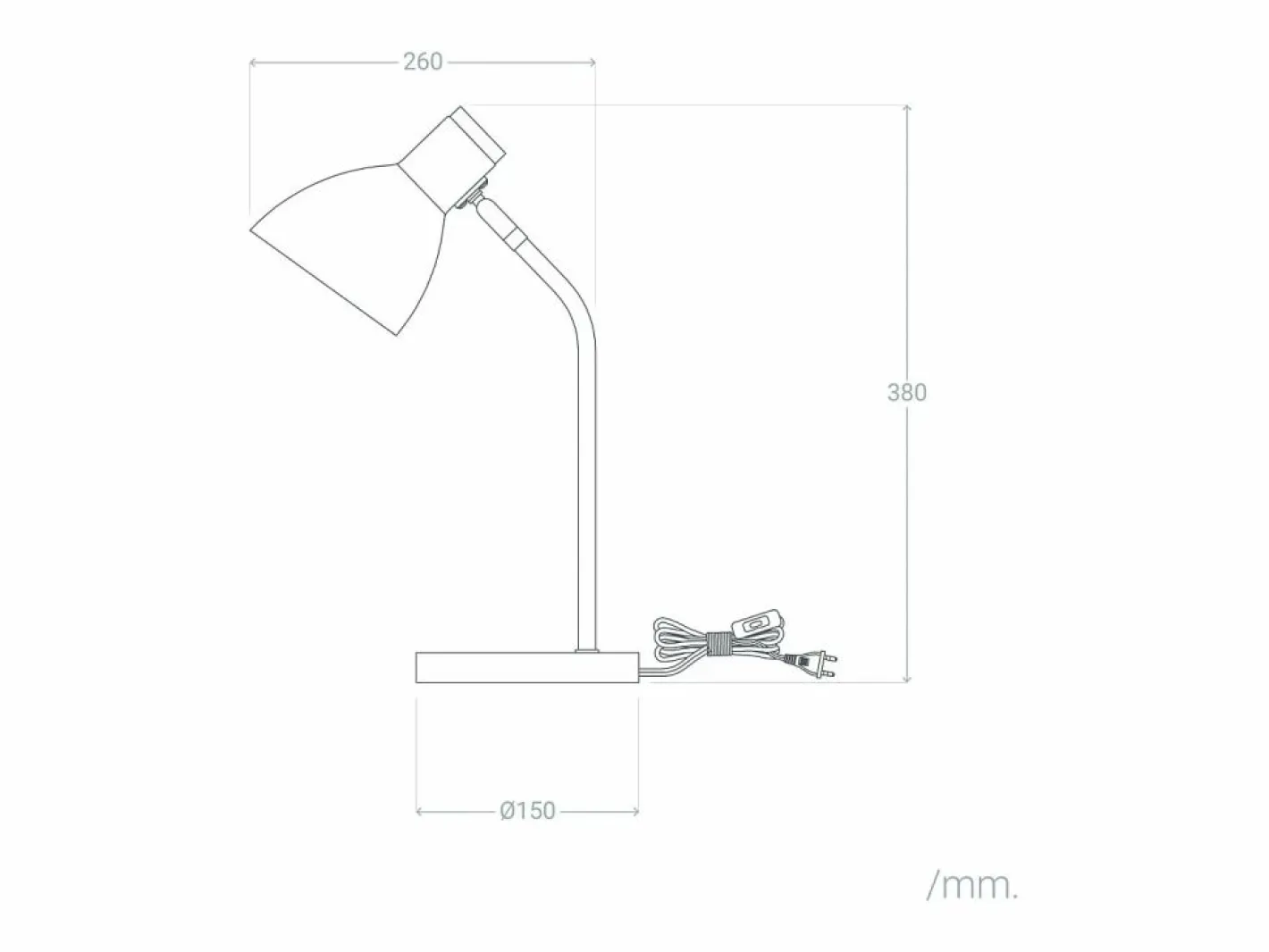 Ledkia Lámpara Flexo Escritorio Metal Luxo Blanco Outlet