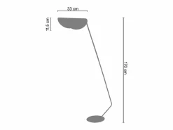 TOSEL Lámpara para Escritorio ,metal, , A 174xD33xP70cm Rosa Best