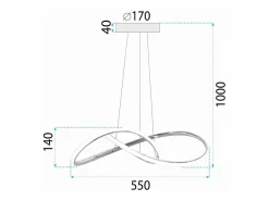 Lámpara Toolight Led App1601-Cp Gold^