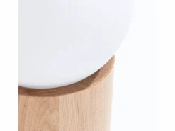 Sollux Lighting Lámpara De Escritorio|Lámparas De Escritorio Boomo Moderno De Madera - 1 Fuentes Luminosas - L.12 X A.21 Cm - Madera Natural