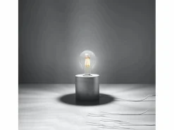 Sollux Lighting Lámpara De Mesa|Lámparas de escritorio Nalvado industrial de concreto - 1 fuentes luminosas 4000K - L.10 x A.10 cm -