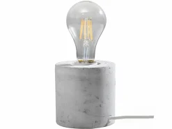 Sollux Lighting Lámpara De Mesa|Lámparas de escritorio Nalvado industrial de concreto - 1 fuentes luminosas 4000K - L.10 x A.10 cm -