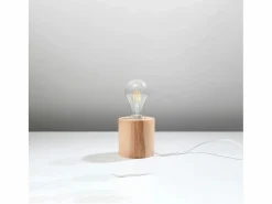 Sollux Lighting Lámparas de escritorio Nalvado escandinavo de madera - 1 fuentes luminosas 3000K - L.10 x A.10 cm - madera natural Color natural claro Outlet