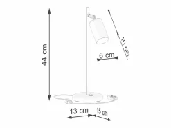 Sollux Lighting Lámpara De Escritorio|Lámparas De Escritorio Winx Moderno De Acero - 1 Fuentes Luminosas - L.13 X A.44 Cm - /Cobre