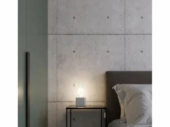 Sollux Lighting Lámparas de escritorio Zxina industrial de concreto - 1 fuentes luminosas 3000K - L.10 x A.10 cm - Gris