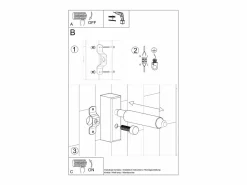Sollux Lighting Lámparas de pared Astix moderno de aluminio - 1 fuentes luminosas 4000K - L.3 x A.20 cm - Blanco Best