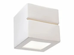 Sollux Lighting Lámparas de pared Astra line moderno de cerámica - 1 fuentes luminosas 4000K - L.14 x A.14 cm - Blanco Sale