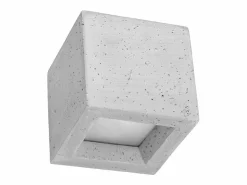 Lámparas de pared Astra moderno de hormigón/vidrio - 1 fuentes luminosas 3000K - L.12 x A.10 cm -^Sollux Lighting Best