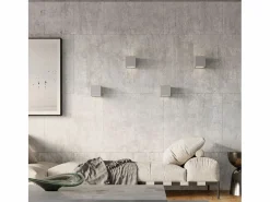 Lámparas de pared Astra moderno de hormigón/vidrio - 1 fuentes luminosas 3000K - L.12 x A.10 cm -^Sollux Lighting Best