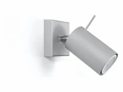 Lámparas de pared Briix moderno de acero - 1 fuentes luminosas 3000K - L.8 x A.8 cm -^Sollux Lighting