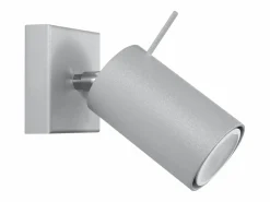 Lámparas de pared Briix moderno de acero - 1 fuentes luminosas 3000K - L.8 x A.8 cm -^Sollux Lighting