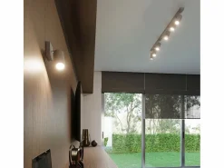 Lámparas de pared Briix moderno de acero - 1 fuentes luminosas 3000K - L.8 x A.8 cm -^Sollux Lighting