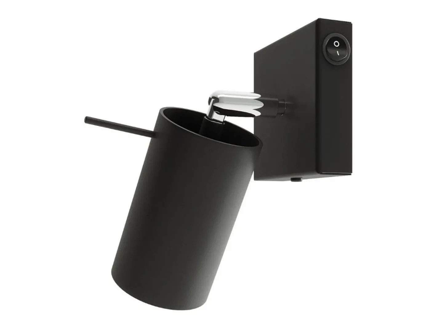 Sollux Lighting Lámparas de pared Briix moderno de acero - 1 fuentes luminosas 3000K - L.8 x A.16 cm - Negro Clearance