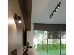 Sollux Lighting Lámparas de pared Briix moderno de acero - 1 fuentes luminosas 3000K - L.8 x A.16 cm - Negro Clearance