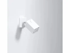Sollux Lighting Lámparas de pared Briow moderno de acero - 1 fuentes luminosas 3000K - L.8 x A.8 cm - Blanco Outlet