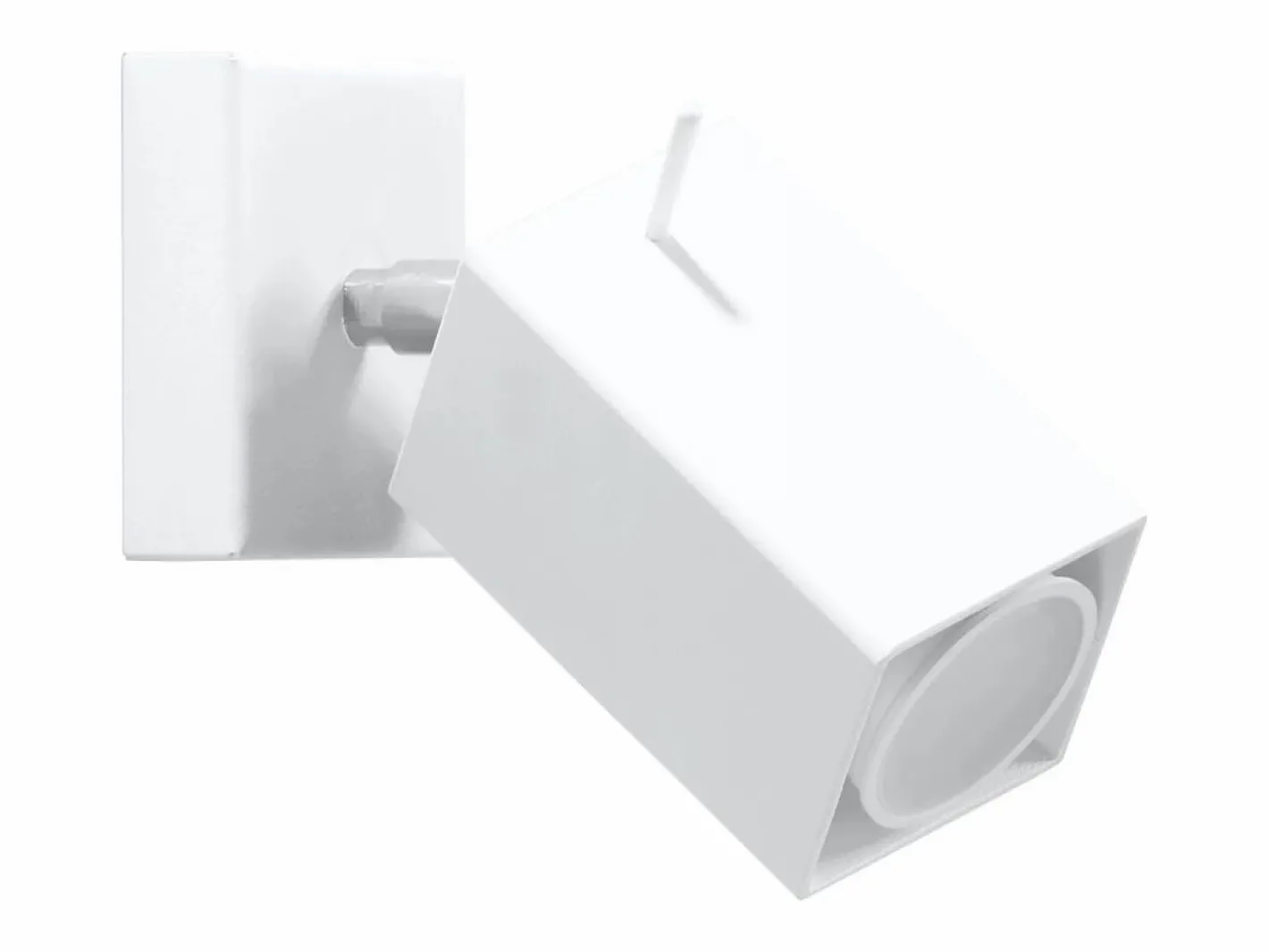 Sollux Lighting Lámparas de pared Briow moderno de acero - 1 fuentes luminosas 3000K - L.8 x A.8 cm - Blanco Outlet