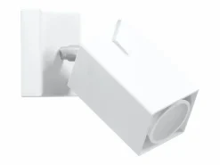 Sollux Lighting Lámparas de pared Briow moderno de acero - 1 fuentes luminosas 4000K - L.8 x A.8 cm - Blanco Discount