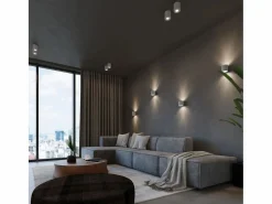 Sollux Lighting Aplique Para Pared|Lámparas de pared Celeris industrial de concreto - 1 fuentes luminosas 4000K - L.10 x A.10 cm -