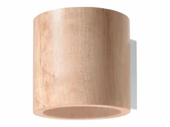 Lámparas de pared Celeris escandinavo de madera - 1 fuentes luminosas 3000K - L.10 x A.10 cm - madera natural^Sollux Lighting Outlet
