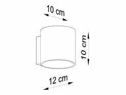 Sollux Lighting Aplique Para Pared|Lámparas de pared Celeris escandinavo de madera - 1 fuentes luminosas 4000K - L.10 x A.10 cm - madera natural