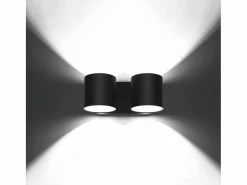 Sollux Lighting Aplique Para Pared|Lámparas de pared Celeris moderno de aluminio - 2 fuentes luminosas 4000K - L.26 x A.10 cm -