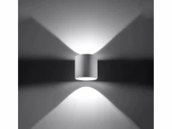 Lámparas de pared Celeris moderno de aluminio - 1 fuentes luminosas 4000K - L.10 x A.10 cm -^Sollux Lighting Sale