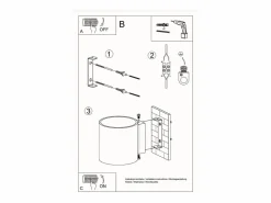 Lámparas de pared Celeris moderno de aluminio - 1 fuentes luminosas 4000K - L.10 x A.10 cm -^Sollux Lighting Sale