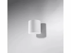 Sollux Lighting Lámparas de pared Celeris moderno de aluminio - 1 fuentes luminosas 3000K - L.10 x A.10 cm - Blanco Clearance