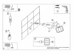 Sollux Lighting Aplique Para Pared|Lámparas de pared Celubi moderno de acero - 1 fuentes luminosas 3000K - L.14 x A.18 cm -