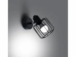 Sollux Lighting Lámparas de pared Celubi moderno de acero - 1 fuentes luminosas 4000K - L.14 x A.18 cm - Negro New