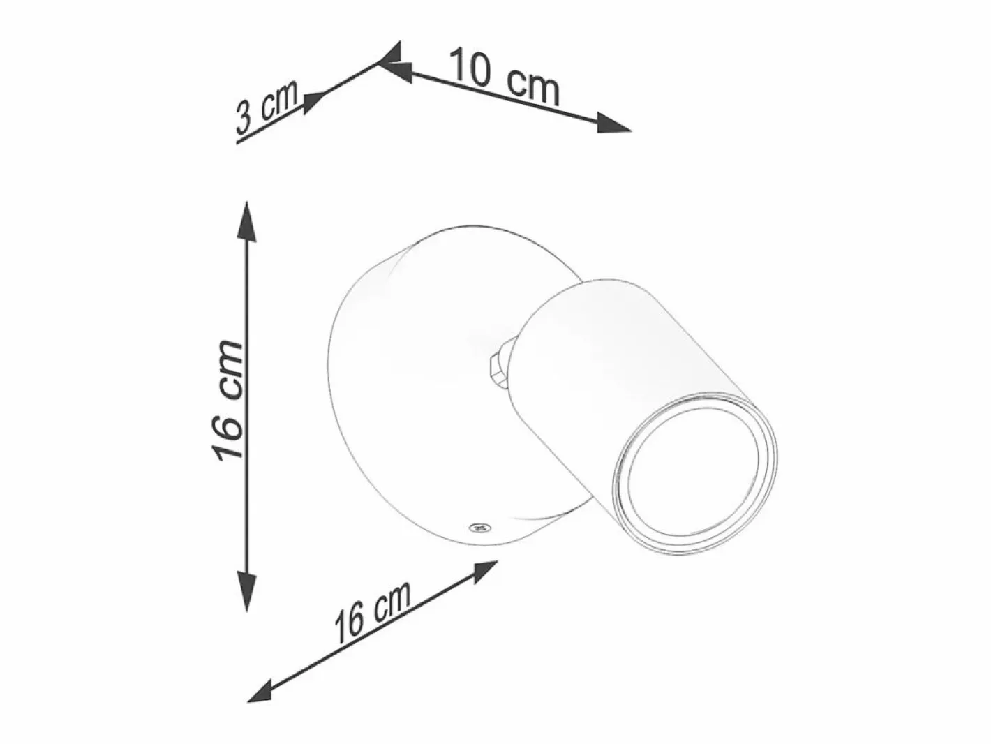 Sollux Lighting Aplique Para Pared|Lámparas de pared Flare moderno de acero/madera - 1 fuentes luminosas 3000K - L.16 x A.16 cm - madera blanca