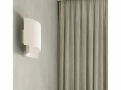 Sollux Lighting Lámparas de pared Influx industrial de acero - 1 fuentes luminosas 3000K - L.22 x A.23 cm - Blanco Discount