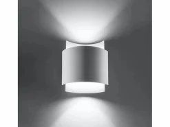 Lámparas de pared Influx industrial de acero - 1 fuentes luminosas 4000K - L.22 x A.23 cm -^Sollux Lighting Best