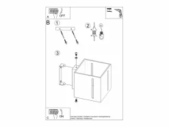 Sollux Lighting Lámparas de pared Luminara moderno de aluminio - 1 fuentes luminosas 3000K - L.10 x A.10 cm - Blanco Sale