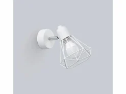 Sollux Lighting Lámparas de pared Lunova moderno de acero - 1 fuentes luminosas 3000K - L.18 x A.18 cm - Blanco Outlet