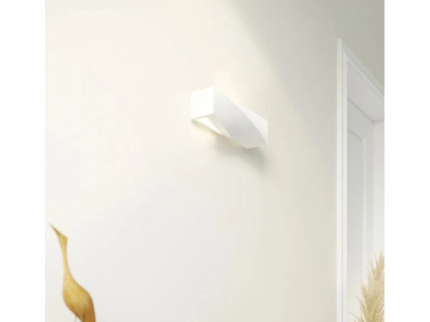 Sollux Lighting Aplique Para Pared|Lámparas de pared Sigmonix mini moderno de cerámica/vidrio - 1 fuentes luminosas 3000K - L.35 x A.12 cm -