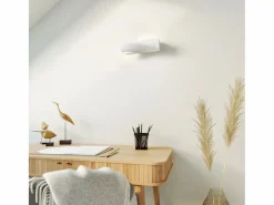 Sollux Lighting Aplique Para Pared|Lámparas de pared Sigmonix mini moderno de cerámica/vidrio - 1 fuentes luminosas 3000K - L.35 x A.12 cm -