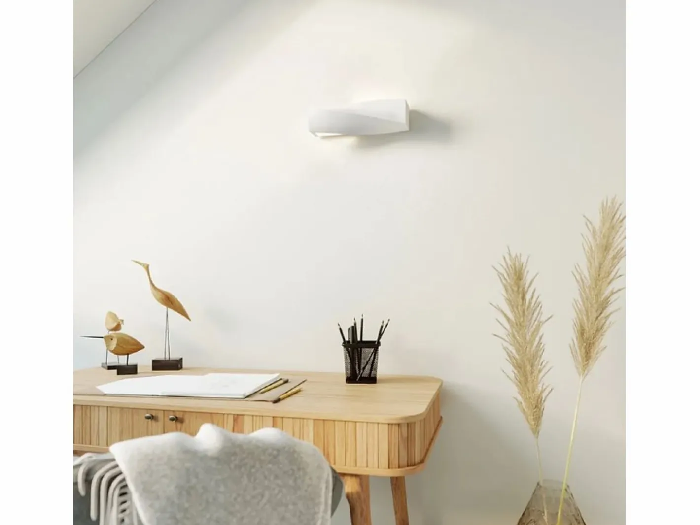 Sollux Lighting Aplique Para Pared|Lámparas de pared Sigmonix mini moderno de cerámica/vidrio - 1 fuentes luminosas 3000K - L.35 x A.12 cm -
