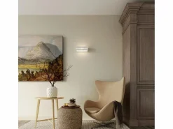 Sollux Lighting Lámparas de pared Solara line moderno de cerámica - 1 fuentes luminosas 3000K - L.32,5 x A.9,5 cm - Blanco Clearance