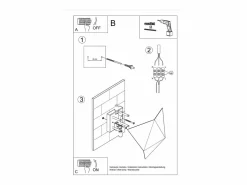 Sollux Lighting Aplique Para Pared|Lámparas de pared Solara moderno de acero - 2 fuentes luminosas 4000K - L.27 x A.25 cm -