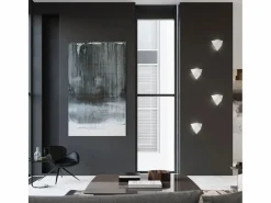 Sollux Lighting Aplique Para Pared|Lámparas de pared Solara moderno de acero - 2 fuentes luminosas 3000K - L.27 x A.25 cm -