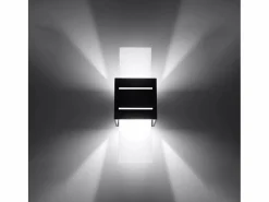 Sollux Lighting Aplique Para Pared|Lámparas de pared Solenix moderno de aluminio/vidrio - 1 fuentes luminosas 4000K - L.10 x A.30 cm -