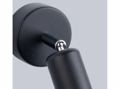 Sollux Lighting Lámparas de pared Synfex minimalista de acero - 1 fuentes luminosas 3000K - L.8 x A.14 cm - Negro Sale