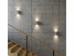 Sollux Lighting Lámparas de pared Vivus desván de aluminio - 1 fuentes luminosas 3000K - L.10 x A.20 cm - Gris New
