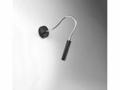 Sollux Lighting Lámparas de pared Xilar moderno de acero - 1 fuentes luminosas 3000K - L.8 x A.52 cm - Negro Sale